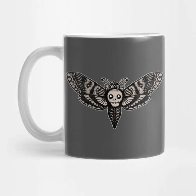 Skull Moth by Earthenwood